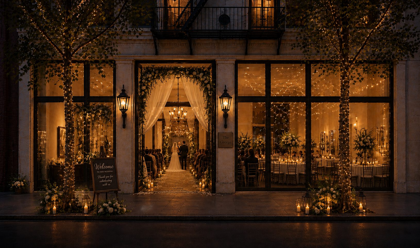 The George wedding venue interior